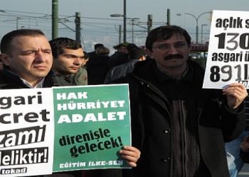 “Asgari ücret köleliğine, tespit komisyonu tiyatrosuna hayır!”