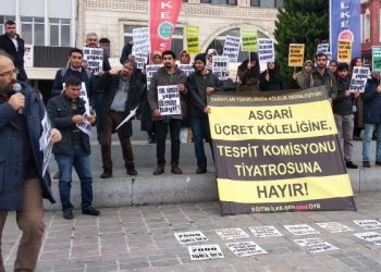İstanbul’da “Asgarî Ücret Köleliğine Hayır” Eylemi
