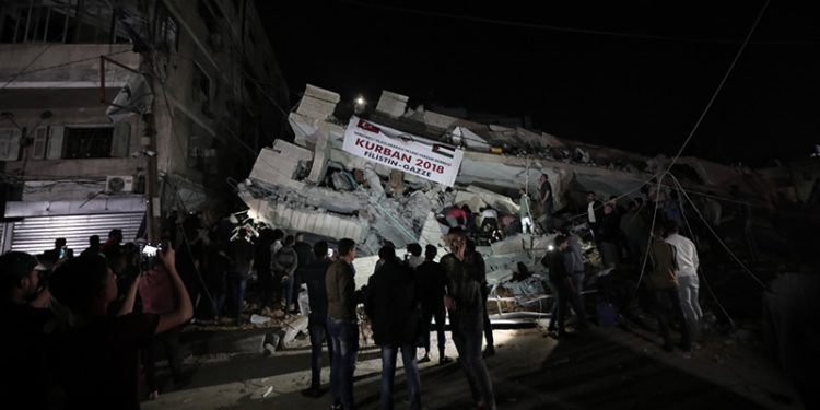 Yardımeli Gazze Ofisi Bombalandı