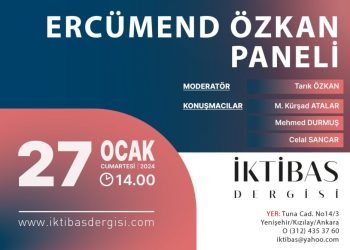 Ercümend Özkan Paneli Bu Cumartesi İktibas’ta