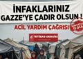 İnfaklarınız Gazze’ye Çadır Olsun !