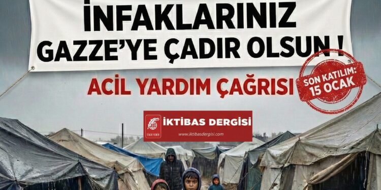 İnfaklarınız Gazze’ye Çadır Oldu…